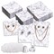 810-Pcs Earring Display Cards with Secure Back, White and Gray Necklace Display Cards for Selling, Hanging Jewelry, Retail, DIY, Marble Design (3 Sizes) Bulk Pack